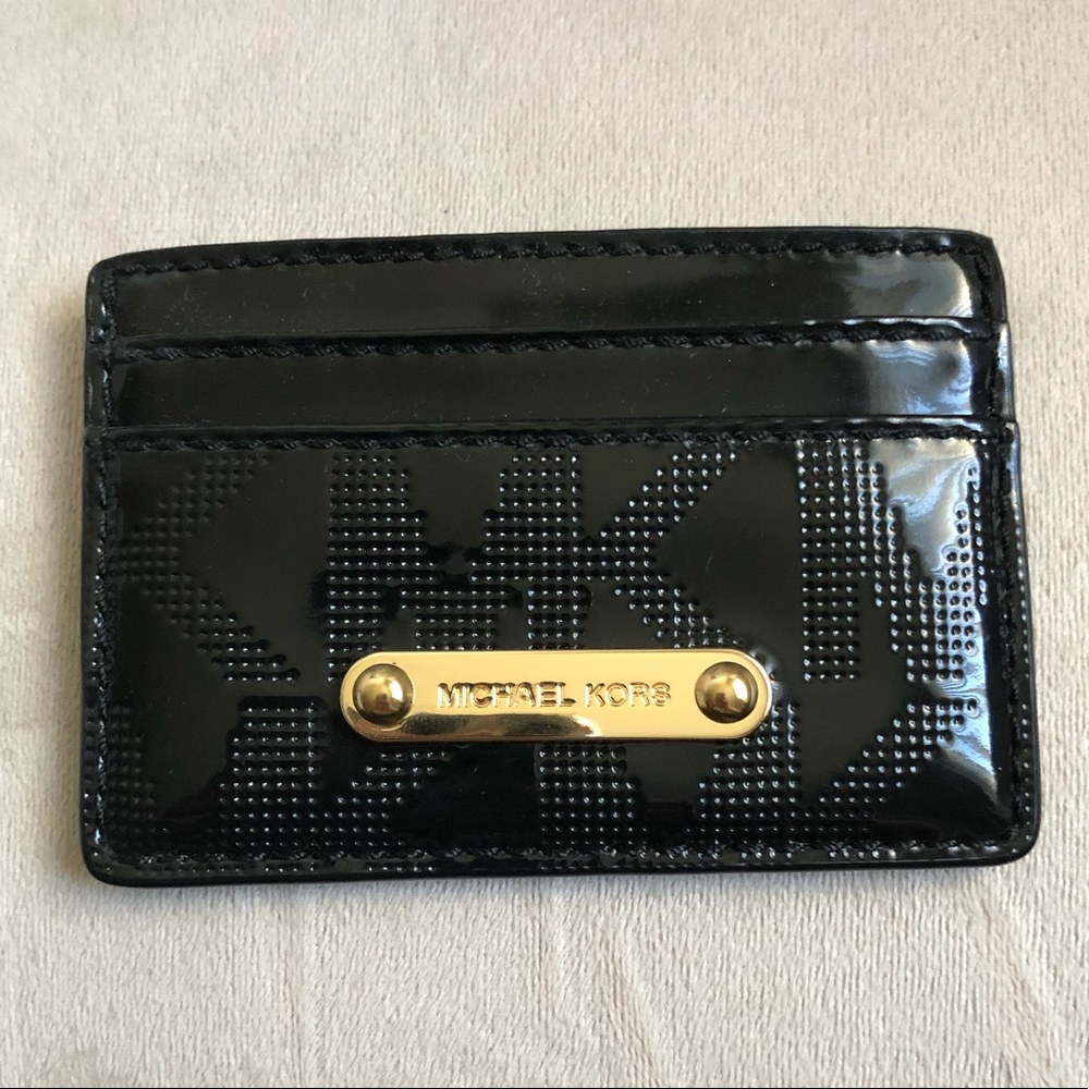 Black Michael Kors mini-wallet
